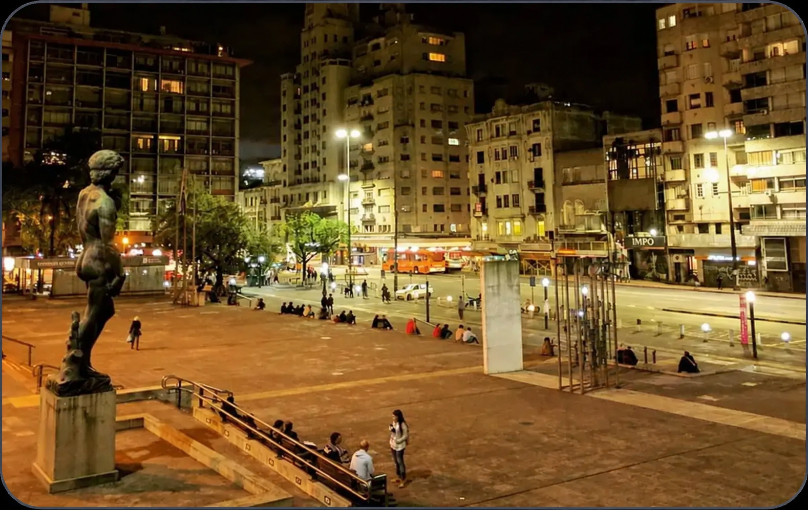 An evening in Montevideo, Uruguay